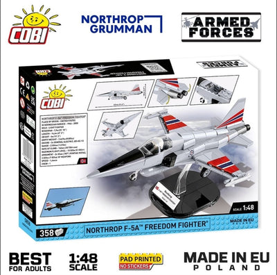 Northrop F-5E Freedom Fighter brick plane model - COBI 5858 - 335 bricks Planes Cobi 