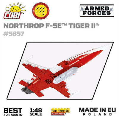 Northrop F-5E Tiger II brick plane model - COBI 5857 - 320 bricks Planes Cobi 