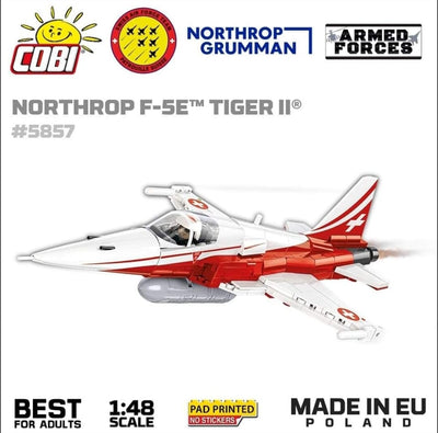 Northrop F-5E Tiger II brick plane model - COBI 5857 - 320 bricks Planes Cobi 