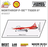 Northrop F-5E Tiger II brick plane model - COBI 5857 - 320 bricks Planes Cobi 