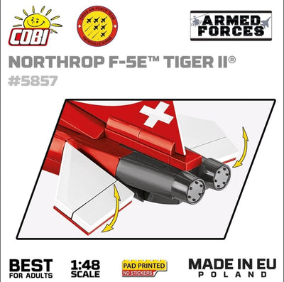 Northrop F-5E Tiger II brick plane model - COBI 5857 - 320 bricks Planes Cobi 