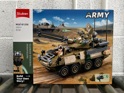 OEF Stryker ADS brick model - Sluban M38-B1258 - 320 bricks Other Military SLUBAN 