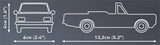 Opel Rekord C 1700L Cabriolet brick model car - COBI 24599 - 140 bricks car COBI 