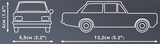 Opel Rekord C 1900L brick model car - COBI 24598 - 134 bricks car COBI 