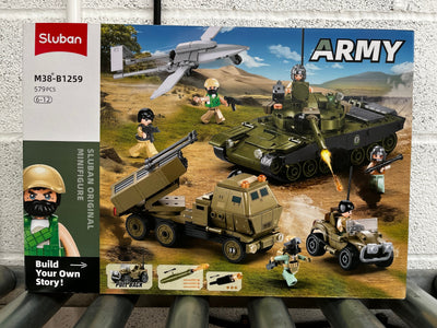 Operation Hunt and Eliminate brick model - Sluban M38-B1259 - 579 bricks Tank SLUBAN 