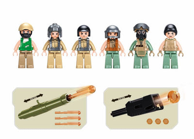 Operation Hunt and Eliminate brick model - Sluban M38-B1259 - 579 bricks Tank SLUBAN 