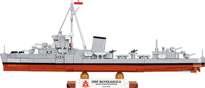 ORP Blyskawica destroyer brick model - COBI 4865 - 664 bricks Ship Cobi 