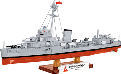 ORP Blyskawica destroyer brick model - COBI 4865 - 664 bricks Ship Cobi 