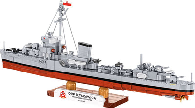 ORP Blyskawica destroyer brick model - COBI 4865 - 664 bricks Ship Cobi 