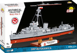 ORP Blyskawica destroyer brick model - COBI 4865 - 664 bricks Ship Cobi 