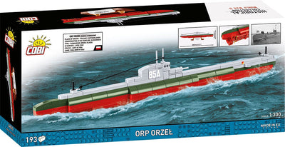 ORP Orzeł submarine brick model - COBI 4855 - 185 bricks Ship COBI 