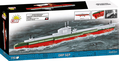 ORP Sep submarine brick model - COBI 4856 - 185 bricks Ship COBI 