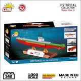 ORP Sokoł submarine brick model - COBI 4863 - 137 bricks Ship COBI 
