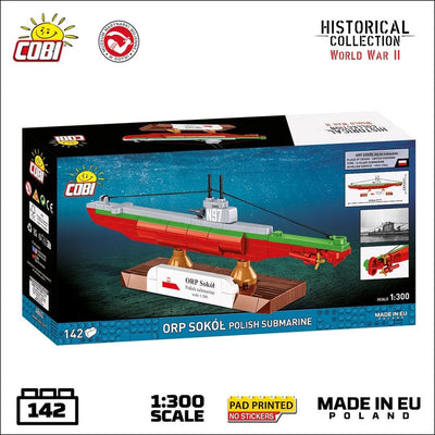 ORP Sokoł submarine brick model - COBI 4863 - 137 bricks Ship COBI 