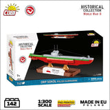 ORP Sokoł submarine brick model - COBI 4863 - 137 bricks Ship COBI 