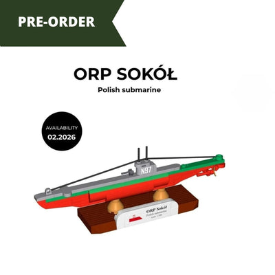 ORP Sokoł submarine brick model - COBI 4863 - 137 bricks Ship COBI 