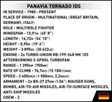 Panavia Tornado IDS German brick plane model - COBI 5853 - 493 bricks Planes Cobi 