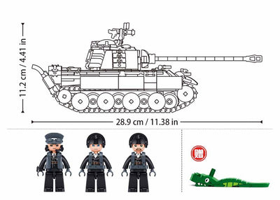 Panther G brick tank model - Sluban M38-B1535 - 873 bricks Tank SLUBAN 