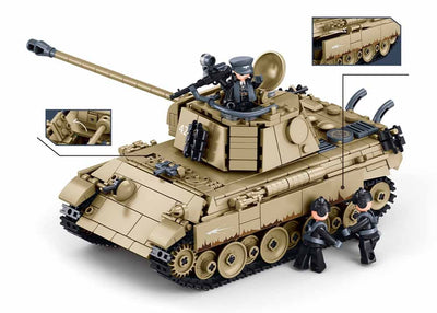 Panther G brick tank model - Sluban M38-B1535 - 873 bricks Tank SLUBAN 