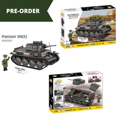 Panzer 38(t) Ausf. E brick model - COBI 2666 - 705 bricks Tank Cobi 
