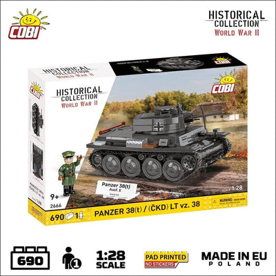 Panzer 38(t) Ausf. E brick model - COBI 2667 - 687 bricks Tank Cobi 