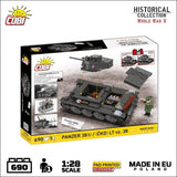 Panzer 38(t) Ausf. E brick model - COBI 2667 - 687 bricks Tank Cobi 