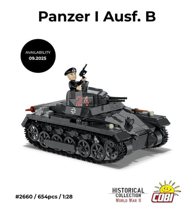 Panzer I Ausf. B brick tank model - COBI 2660 - 654 bricks Tank Cobi 