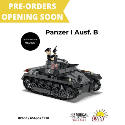 Panzer I Ausf. B brick tank model - COBI 2660 - 654 bricks Tank Cobi 