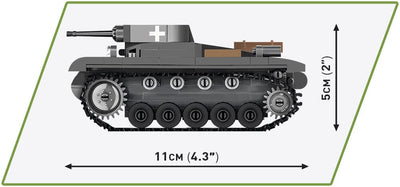 Panzer II AUSF.A brick tank model - COBI 2718 - 250 bricks Tank Cobi 