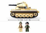 Panzer II brick tank model - Sluban M38-B0691 - 356 bricks Tank SLUBAN 