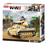 Panzer II brick tank model - Sluban M38-B0691 - 356 bricks Tank SLUBAN 