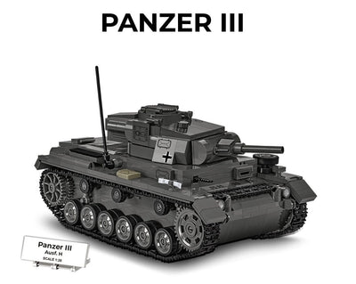 Panzer III Ausf. H brick tank model - COBI 2672 - 958 bricks Tank Cobi 