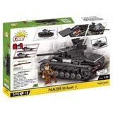 Panzer III Ausf. J brick tank model - COBI 2289 - 585 bricks Tank Cobi 