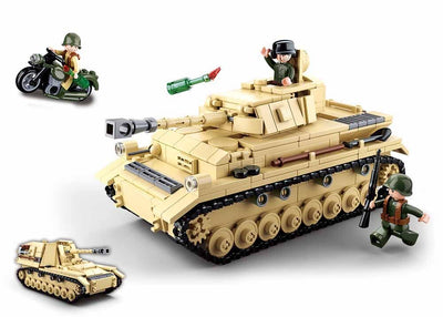 Panzer IV - Sluban M38-B0693 - 543 bricks Tank SLUBAN 
