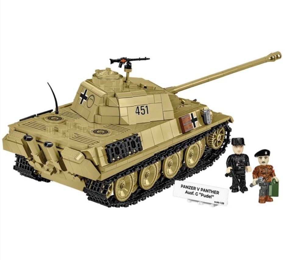Panzer V Panther AUSF.G 'Pudel' brick model tank - COBI 2655 - 1133 br ...