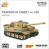 Panzer VI Tiger I 131 brick tank model - COBI 2734 - 442 bricks Tank Cobi 