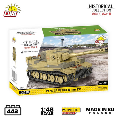 Panzer VI Tiger I 131 brick tank model - COBI 2734 - 442 bricks Tank Cobi 