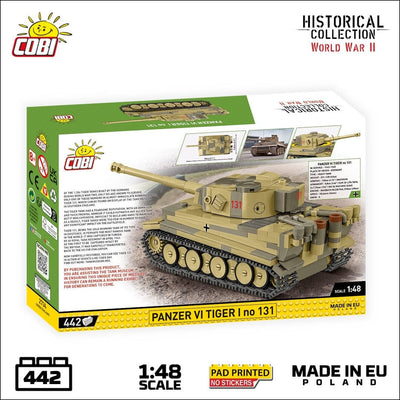 Panzer VI Tiger I 131 brick tank model - COBI 2734 - 442 bricks Tank Cobi 