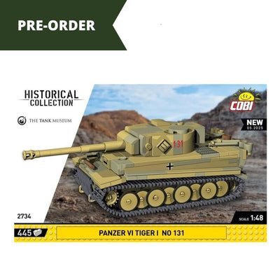 Panzer VI Tiger I 131 brick tank model - COBI 2734 - 445 bricks Tank Cobi 