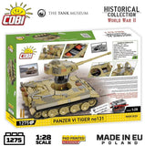 Panzer VI Tiger I 131 The Tank Museum brick tank model - COBI 2588 - 1275 bricks Tank Cobi 