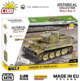 Panzer VI Tiger I 131 The Tank Museum brick tank model - COBI 2588 - 1275 bricks Tank Cobi 