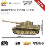 Panzer VI Tiger I 131 The Tank Museum brick tank model - COBI 2588 - 1275 bricks Tank Cobi 