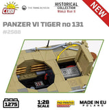 Panzer VI Tiger I 131 The Tank Museum brick tank model - COBI 2588 - 1275 bricks Tank Cobi 