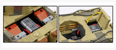 Panzer VI Tiger I 131 The Tank Museum brick tank model - COBI 2588A - 1275 bricks Tank Cobi 