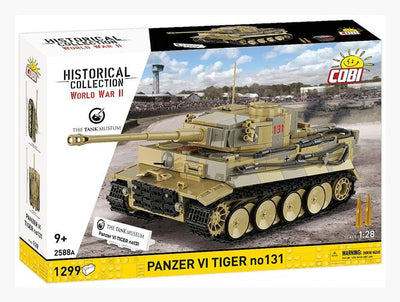 Panzer VI Tiger I 131 The Tank Museum brick tank model - COBI 2588A - 1275 bricks Tank Cobi 