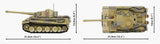 Panzer VI Tiger I 131 The Tank Museum brick tank model - COBI 2588A - 1275 bricks Tank Cobi 