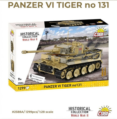 Panzer VI Tiger I 131 The Tank Museum brick tank model - COBI 2588A - 1275 bricks Tank Cobi 