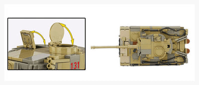Panzer VI Tiger I 131 The Tank Museum brick tank model - COBI 2588A - 1275 bricks Tank Cobi 