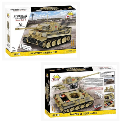 Panzer VI Tiger I 131 The Tank Museum brick tank model - COBI 2588A - 1275 bricks Tank Cobi 