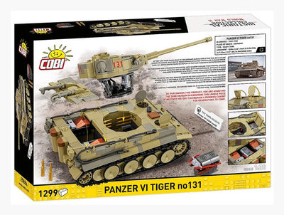Panzer VI Tiger I 131 The Tank Museum brick tank model - COBI 2588A - 1275 bricks Tank Cobi 